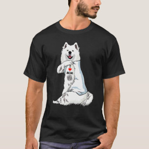 I Liebe Mama Tattoo Samoyed Mama Hunde Frauen T-Shirt