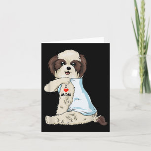 I Liebe Mama Tattoo Shih Tzu Mama Hund Lover Fraue Karte