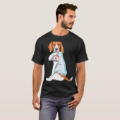 I Liebe Mama Tattoo Treeing Walker Coonhound Mama T-Shirt (Vorne ganz)