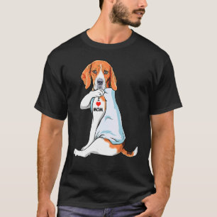 I Liebe Mama Tattoo Treeing Walker Coonhound Mama T-Shirt