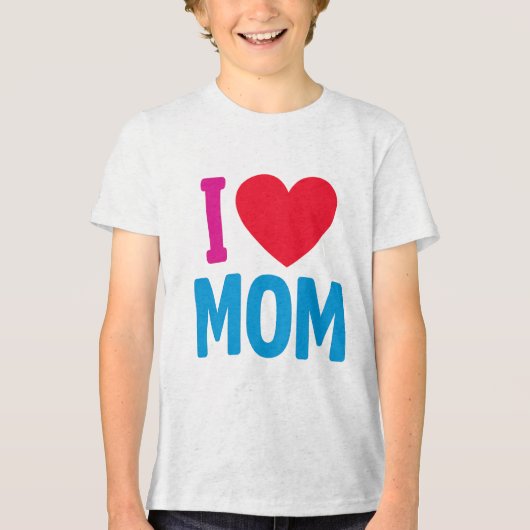 "I LIEBE MAMA" Tri-Blend SHIRT (Vorderseite)
