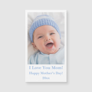 I Liebe Mama Typografie Datum Foto Muttertag Magnetkarte