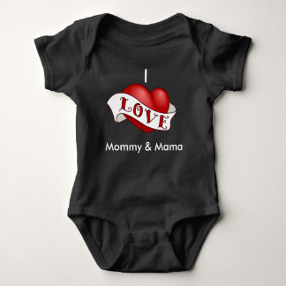 I Liebe Mama und Momma Baby Strampler