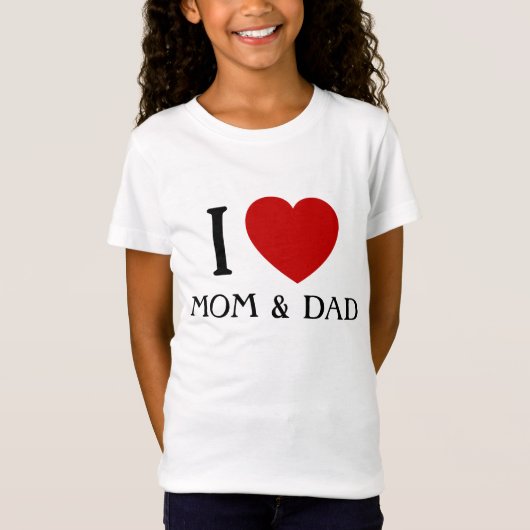I Liebe Mama und Vater| Kinder und Baby-T - Shirt (Vorderseite)