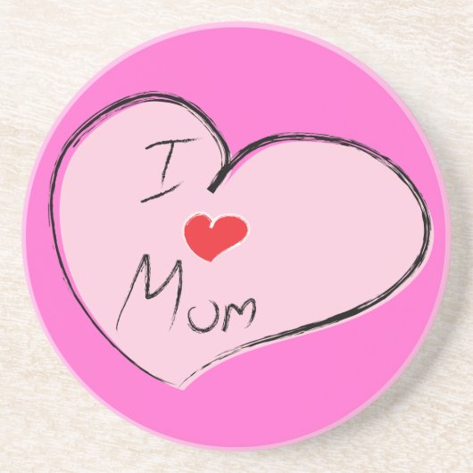 I LIEBE MAMA UNTERSETZER (Vorne)