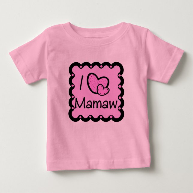 I Liebe Mamaw niedlicher T - Shirt (Vorderseite)