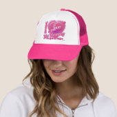 I Liebe Mami pink/lila - Herz Truckerkappe (Beispiel)