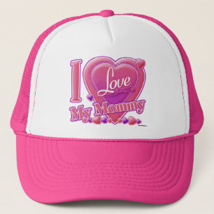 I Liebe Mami pink/lila - Herz Truckerkappe