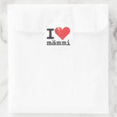 I Liebe Mämmi Aufkleber (Tasche)
