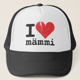 I Liebe Mämmi Hut Truckerkappe