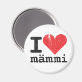 I Liebe Mämmi Magnet (Vorderseite/Rückseite)