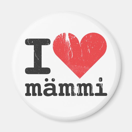 I Liebe Mämmi Magnet (Vorne)