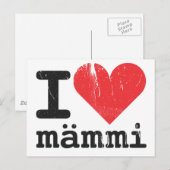I Liebe Mämmi Postkarte (Vorne/Hinten)