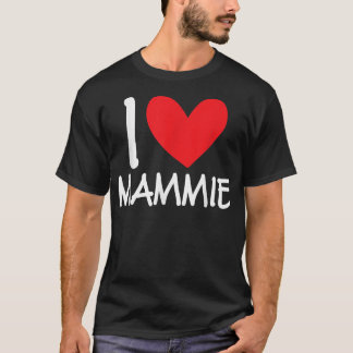 I Liebe Mammie Name Heart Personalisiert Girl Woma T-Shirt