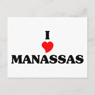 I Liebe Manassas Postkarte