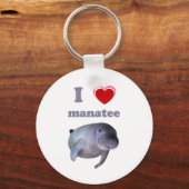 I Liebe Manatee Schlüsselanhänger (Vorderseite)