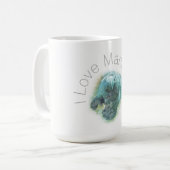 I Liebe Manatees Kaffee Tasse (Vorderseite Links)