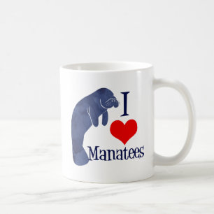 I Liebe Manatees Kaffeetasse