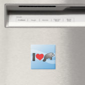 I Liebe Manatees Magnet (In Situ (Geschirrspüler))