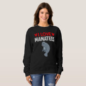 I Liebe Manatees Sweatshirt (Vorne ganz)