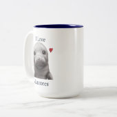 I Liebe Manatees Tasse (Vorderseite Links)