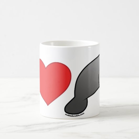 I Liebe-Manatis Kaffeetasse (Mittel)