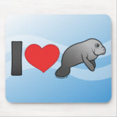 I Liebe-Manatis Mousepad (Vorne)
