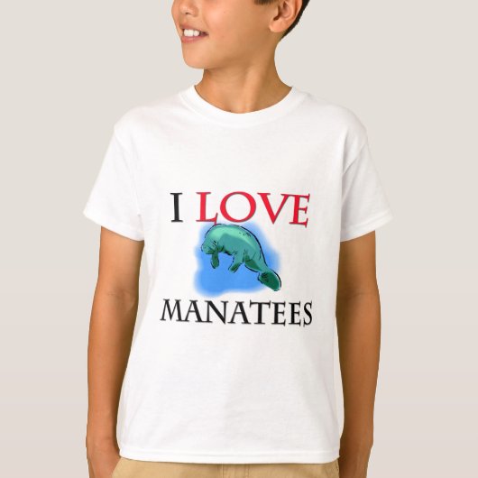 I Liebe-Manatis T-Shirt (Vorderseite)