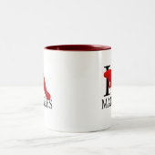 I Liebe-Manatis-Tassen Zweifarbige Tasse (Mittel)