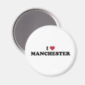 I Liebe Manchester New Hampshire Magnet (Vorderseite/Rückseite)