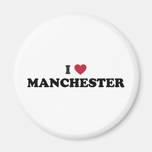 I Liebe Manchester New Hampshire Magnet (Vorne)