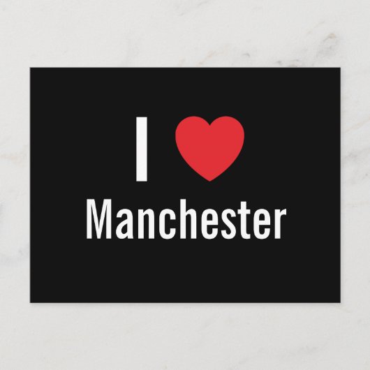 I Liebe Manchester Postkarte (Vorderseite)