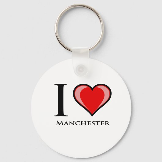 I Liebe Manchester Schlüsselanhänger (Vorderseite)