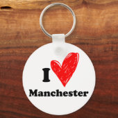 I Liebe Manchester Schlüsselanhänger (Vorderseite)