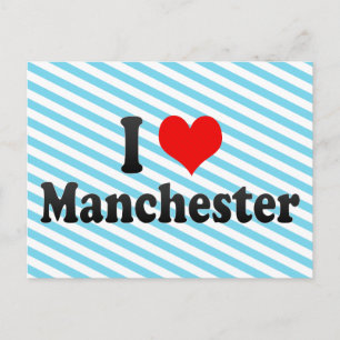 I Liebe Manchester, Vereinigtes Königreich Postkarte