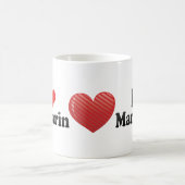 I Liebe-Mandarine Kaffeetasse (Mittel)
