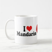 I Liebe-Mandarine Kaffeetasse (Links)