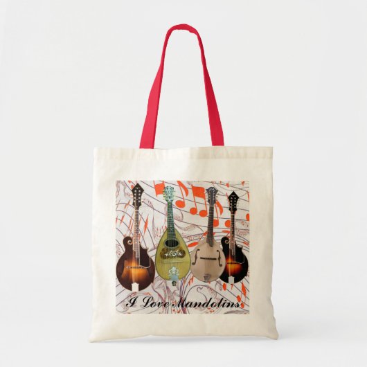 I LIEBE MANDOLINS-BAG TRAGETASCHE (Vorne)