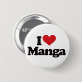 I Liebe Manga Button (Vorne & Hinten)