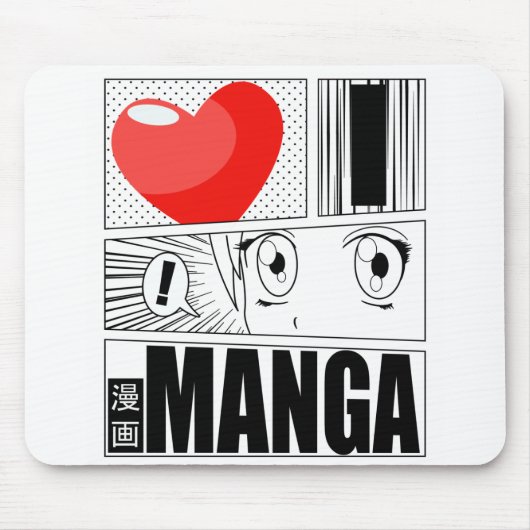 I LIEBE MANGA MOUSEPAD (Vorne)