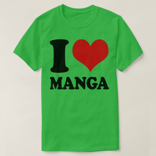 I Liebe Manga T-Shirt (Design vorne)