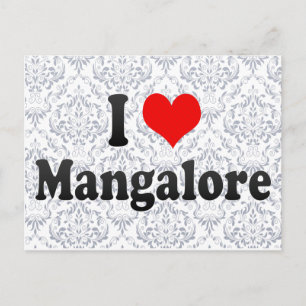 I Liebe Mangalore, Indien Postkarte