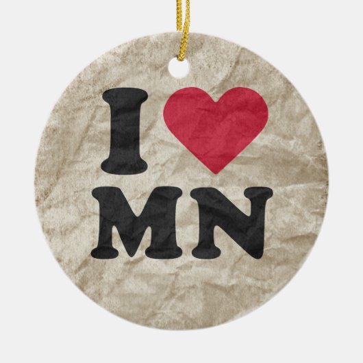 I LIEBE-MANGAN KERAMIK ORNAMENT (Vorne)