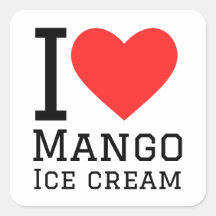 I Liebe Mango-Eis