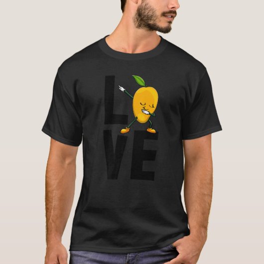I Liebe Mango Sweet Dabbing Funny Mango Frucht Lie T-Shirt (Vorderseite)
