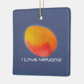 I Liebe Mangos Keramikornament (Links)