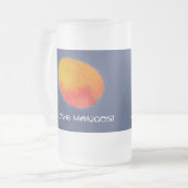 I Liebe-Mangos Mattglas Bierglas (Vorderseite Links)