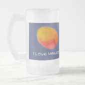 I Liebe-Mangos Mattglas Bierglas (Links)