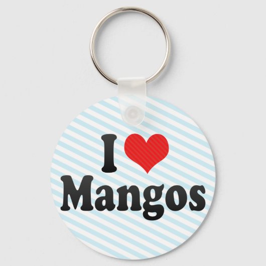 I Liebe Mangos Schlüsselanhänger (Vorderseite)