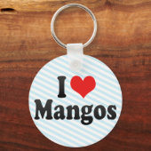 I Liebe Mangos Schlüsselanhänger (Vorderseite)